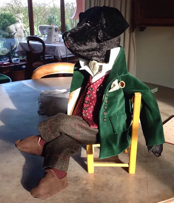 A recent Posh Ted by Sally Jane Miniatures