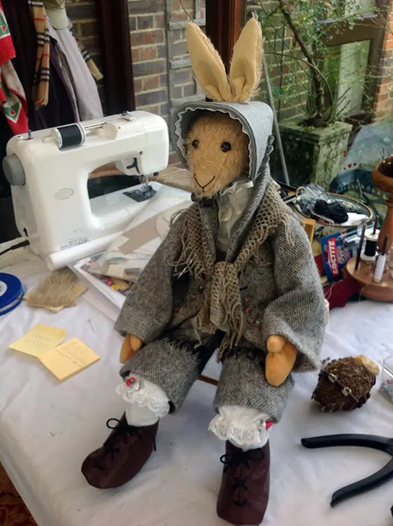 A recent Posh Ted by Sally Jane Miniatures
