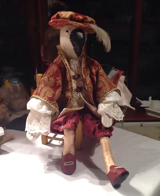 A recent Posh Ted by Sally Jane Miniatures
