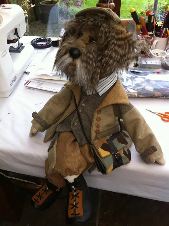 A recent Posh Ted by Sally Jane Miniatures