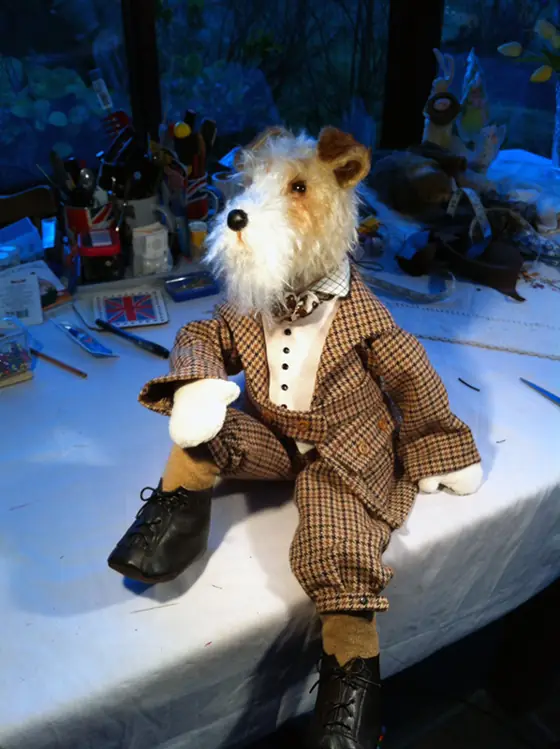 A recent Posh Ted by Sally Jane Miniatures