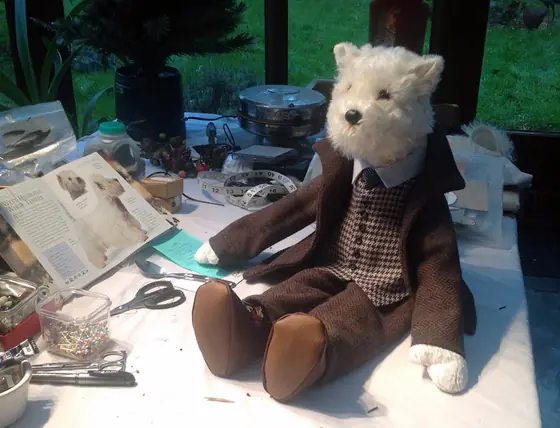 A recent Posh Ted by Sally Jane Miniatures