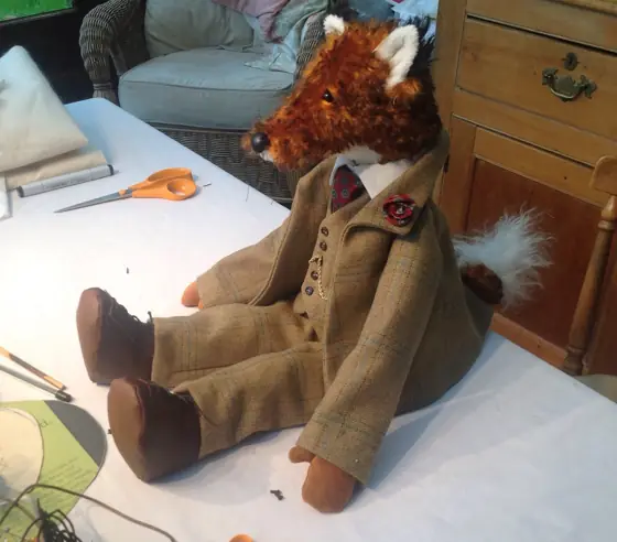 A recent Posh Ted by Sally Jane Miniatures