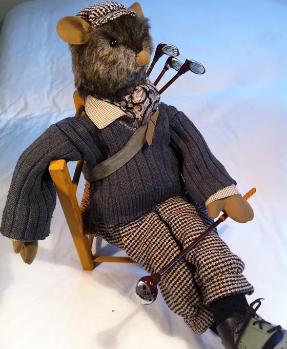 A recent Posh Ted by Sally Jane Miniatures