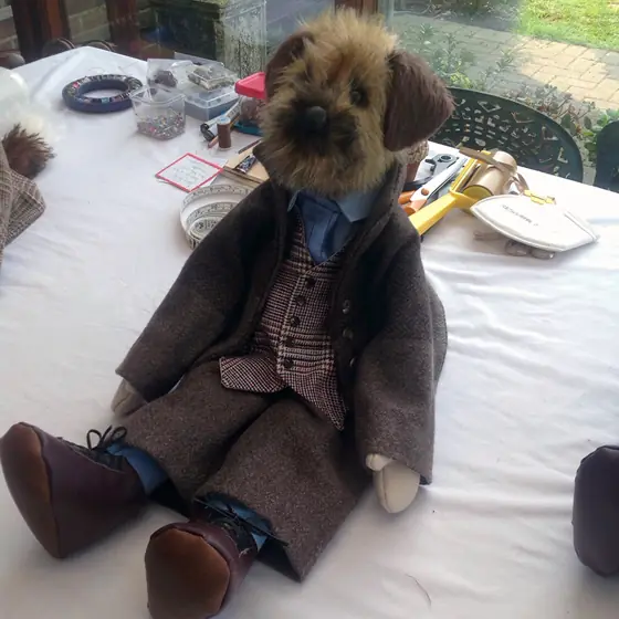 A recent Posh Ted by Sally Jane Miniatures
