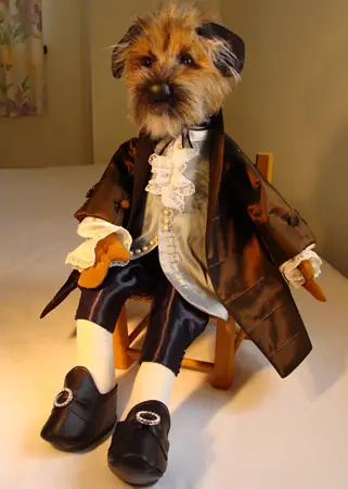 19th-century border terrier, profile
