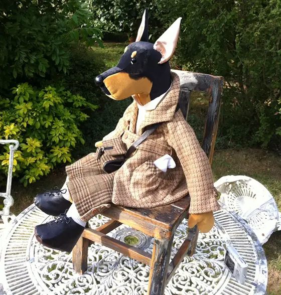 A recent Posh Ted by Sally Jane Miniatures