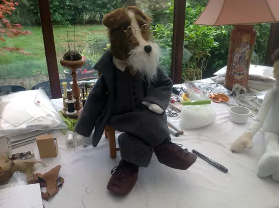 A recent Posh Ted by Sally Jane Miniatures