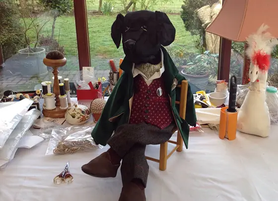 A recent Posh Ted by Sally Jane Miniatures